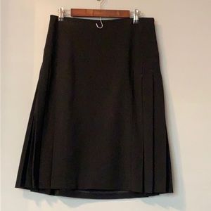 Studio M, black pleated skirt, 8